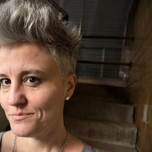 Load image into Gallery viewer, Forged Silver Circle Studs