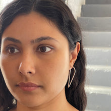 Load image into Gallery viewer, Outline Half Drop Earrings