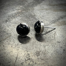 Load image into Gallery viewer, Black Onyx Stud Earrings