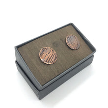 Load image into Gallery viewer, Copper Twist Cuff Links