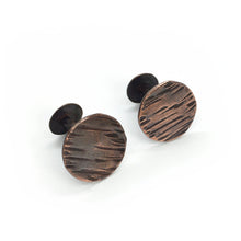Load image into Gallery viewer, Copper Twist Cuff Links