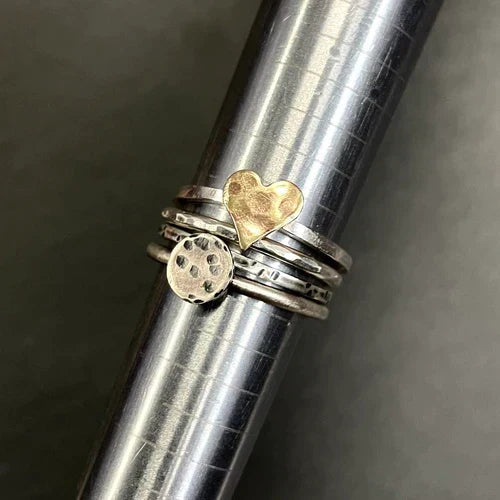 Silver Stacking Rings: April 13th