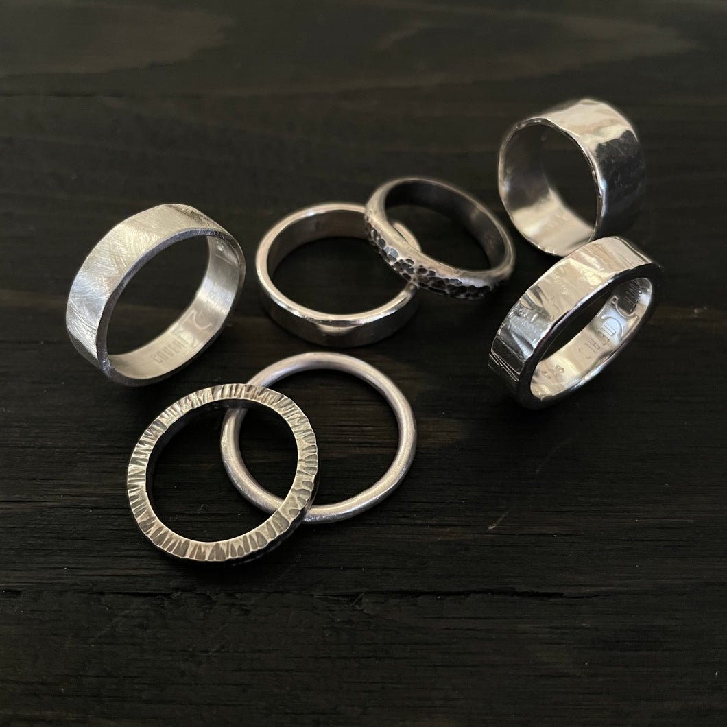 Custom Silver Band Ring Workshop