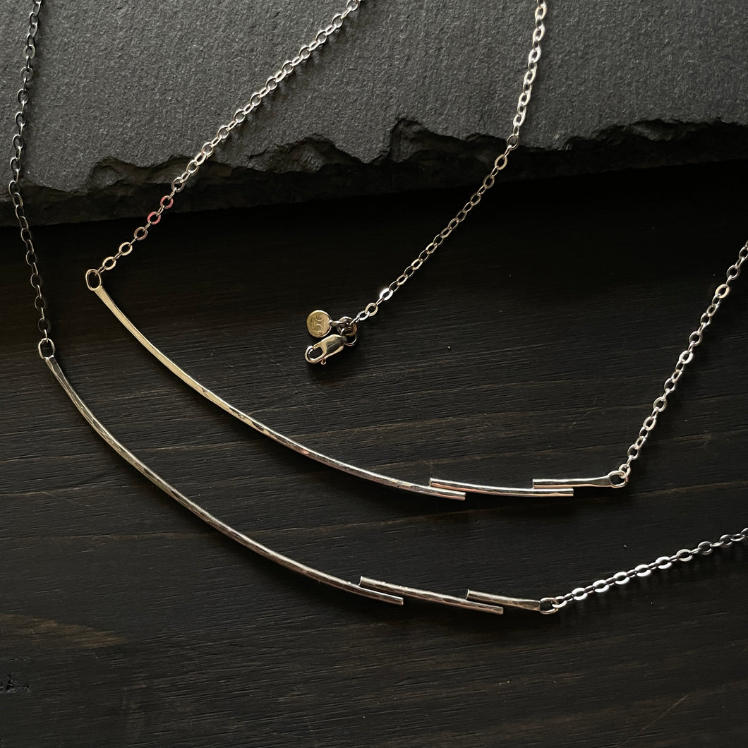 Serling Silver Swoop Necklace