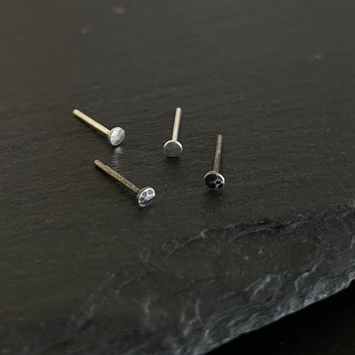 Recycled Teeny Tiny Sterling Studs