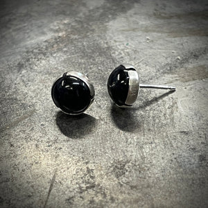 Black Onyx Stud Earrings