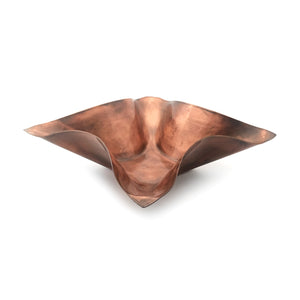 Square Folded Copper Valet Tray