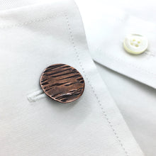 Load image into Gallery viewer, Copper Twist Cuff Links