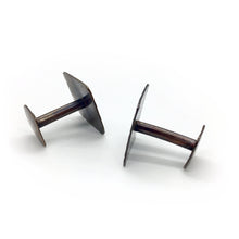 Load image into Gallery viewer, Squared Hatch Copper Cuff Link