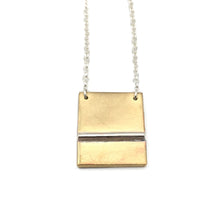Load image into Gallery viewer, Brass &amp; Sterling Silver Necklace