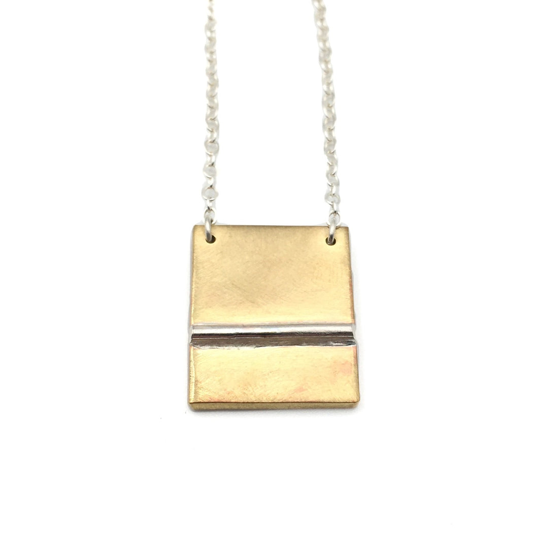 Brass & Sterling Silver Necklace