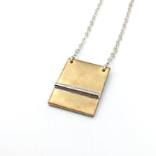 Load image into Gallery viewer, Brass &amp; Sterling Silver Necklace