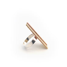 Load image into Gallery viewer, Mixed Metal Bar Statement Ring