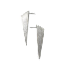 Load image into Gallery viewer, Shield Offset Triangle Earrings