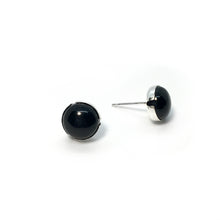 Load image into Gallery viewer, Black Onyx Stud Earrings